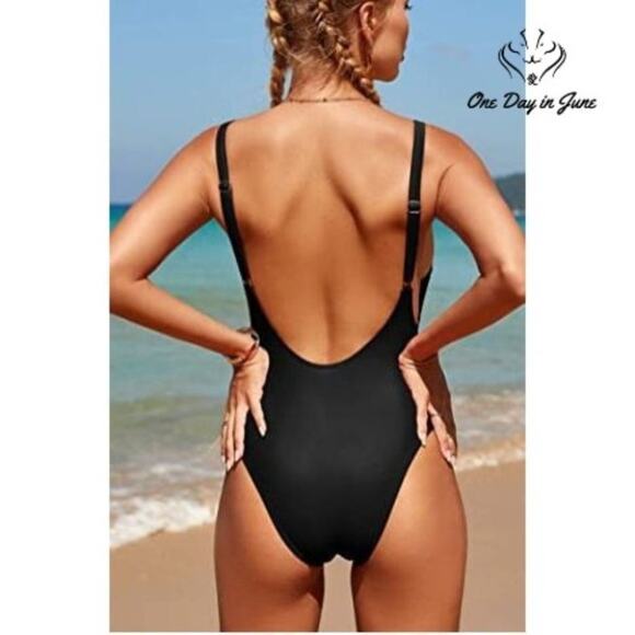 Prettygarden U Neck One Piece Swimsuit Size L - Picture 2 of 4